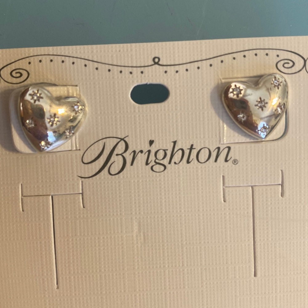 Brighton stellar heart post earrings